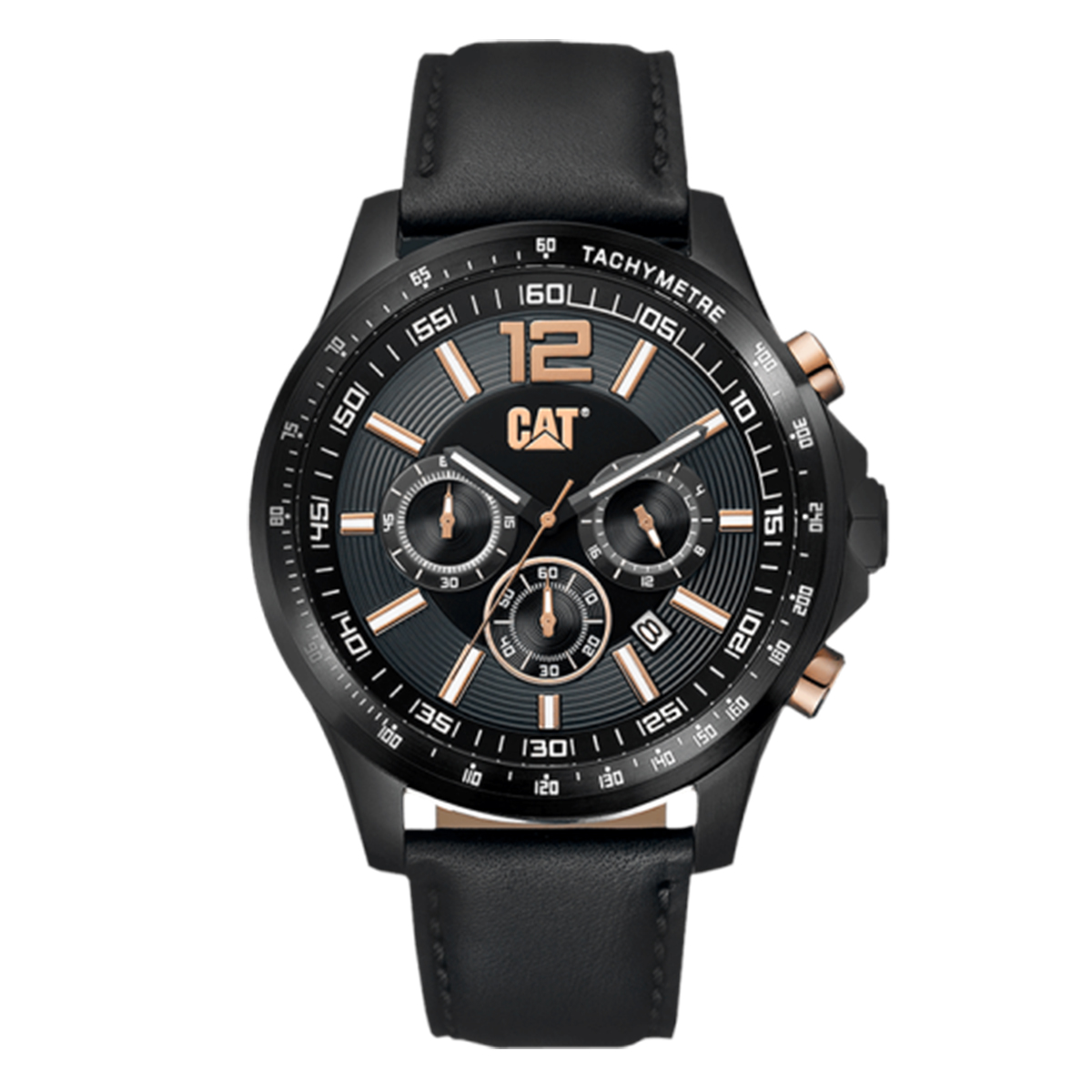 MONTRE CAT HOMME M.FONCTION CUIR